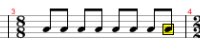 二分音符为一拍和四分音符为一拍区别是什么2/2即表示二分音符为一拍,每一小节二拍